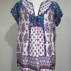 Rebecca Taylor Silk boho blouse